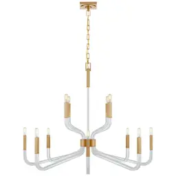 Antique-Burnished Brass and Crystal No Option