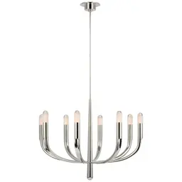 Polished Nickel Clear Glass