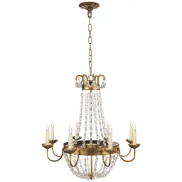Gilded Iron Seeded Glass