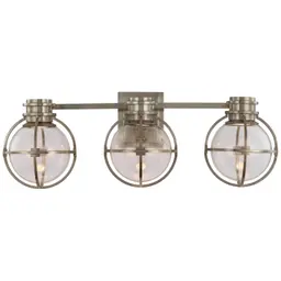 Antique Nickel Clear Glass