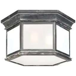 Weathered Zinc Frosted Glass