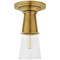 Hand-Rubbed Antique Brass Seeded Glass