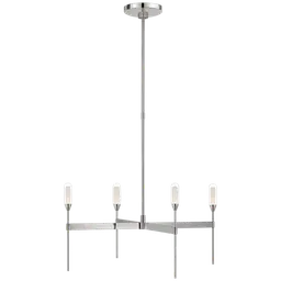 Polished Nickel Clear Glass