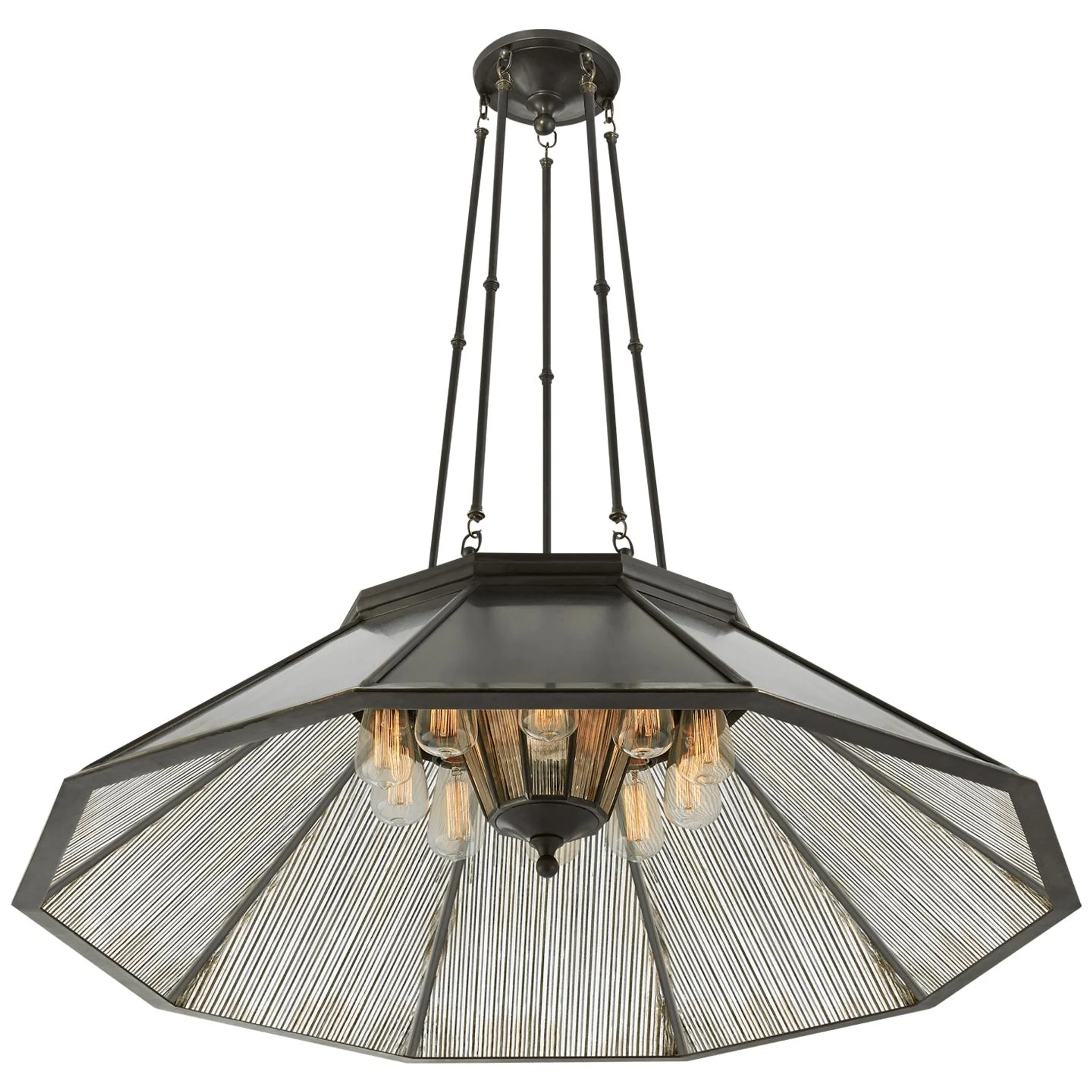 Купить Люстра Rivington Large Ten-Paneled Chandelier в интернет-магазине roooms.ru