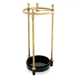antique brass finish | black drip tray
