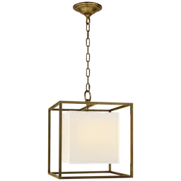 Hand-Rubbed Antique Brass 11" Cube Linen