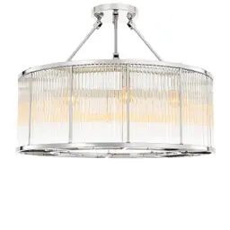 nickel finish | clear glass L