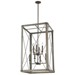 Washed Pine LED Bulb(s) Included