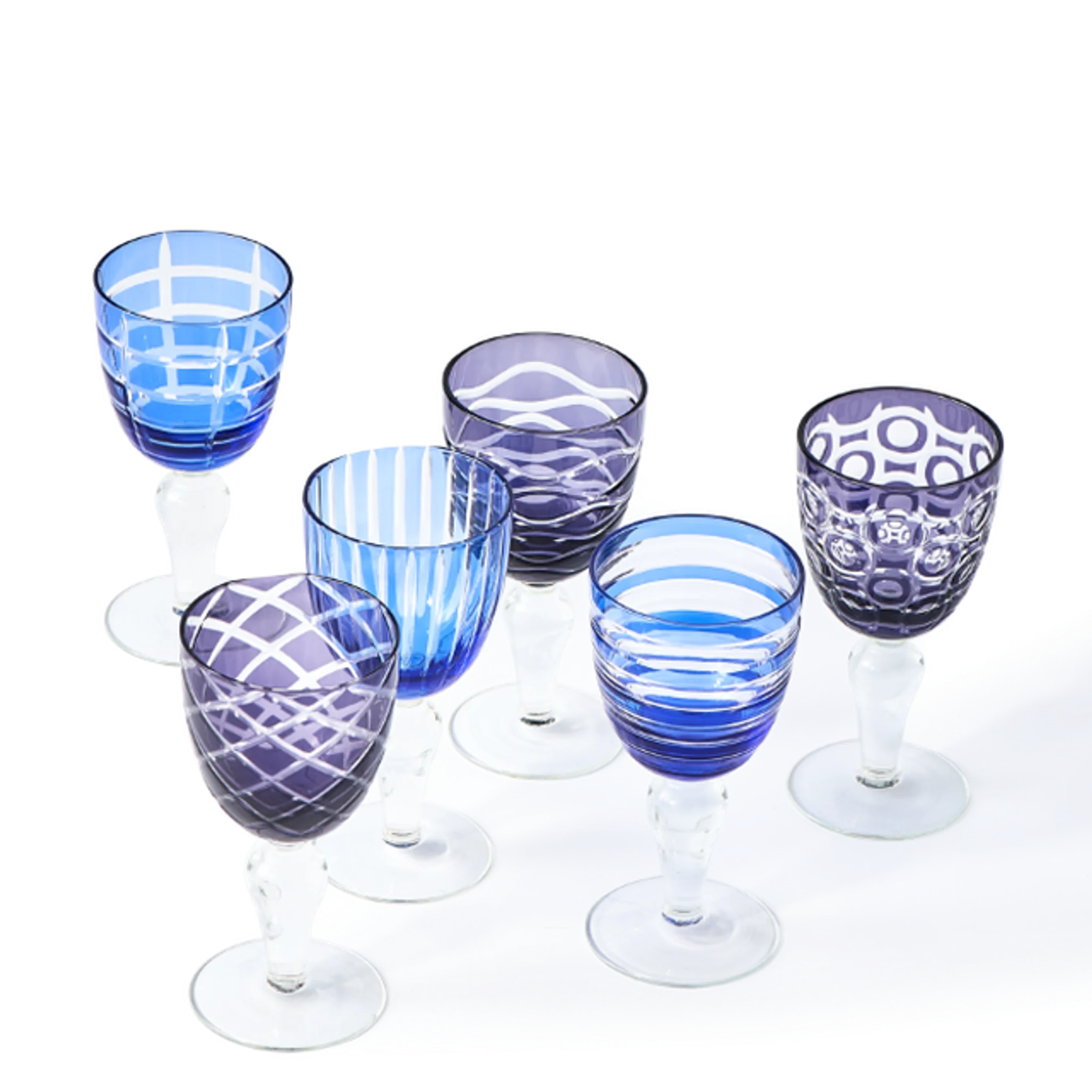 Купить Бокал для вина/Набор стаканов Cobalt Mix Wine Glasses в интернет-магазине roooms.ru