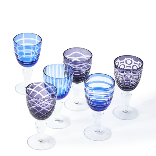 Купить Бокал для вина/Набор стаканов Cobalt Mix Wine Glasses в интернет-магазине roooms.ru