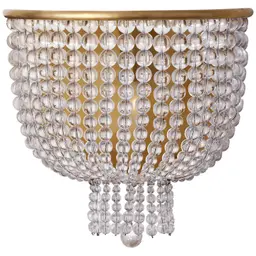 Hand-Rubbed Antique Brass Clear Glass