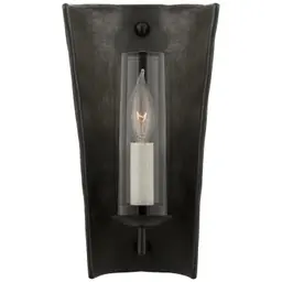 Stained Black Metallic and Aged Iron Clear Glass