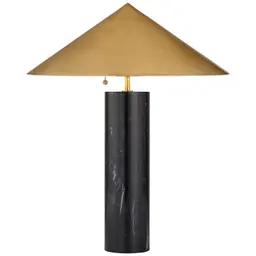 Black Marble Antique-Burnished Brass