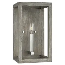 Washed Pine LED Bulb(s) Included