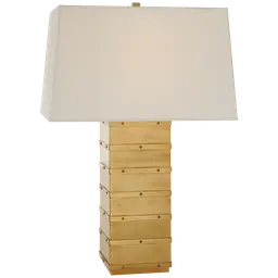 Natural Brass 18" x 20" x 12" Percale Rectangle