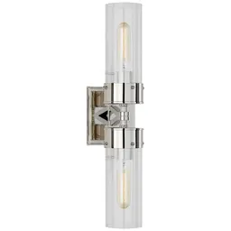Polished Nickel Clear Glass
