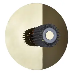Large,Gold with Silver, 1 (Not Included)