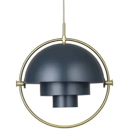 Charcoal Black with Brass, Glass