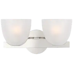 Polished Nickel Frosted Glass