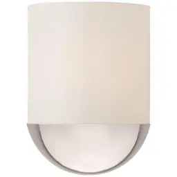 Polished Nickel White Glass