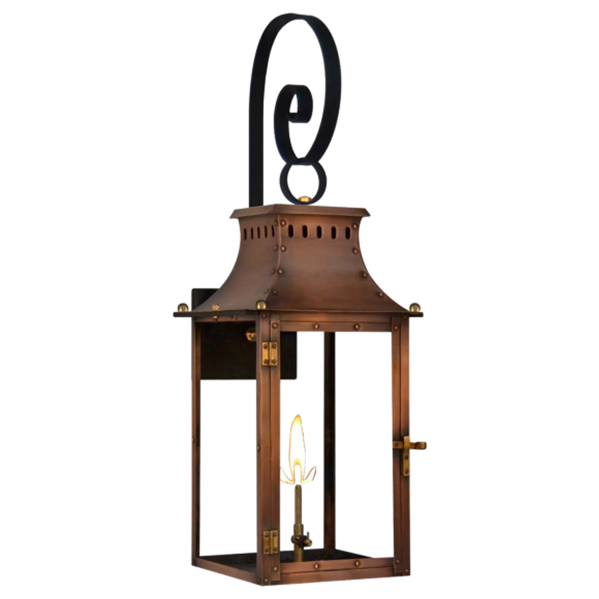 Купить Уличное бра Market Street 16" Top Scroll Wall Lantern в интернет-магазине roooms.ru