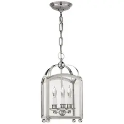Polished Nickel Clear Glass