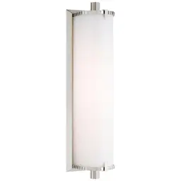 Polished Nickel White Glass