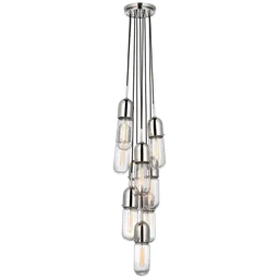 Polished Nickel Clear Glass