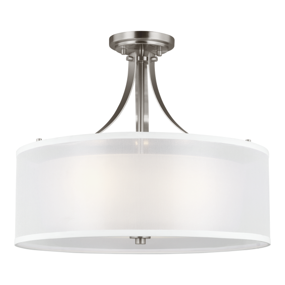 Brushed Nickel LED Bulb(s) Included