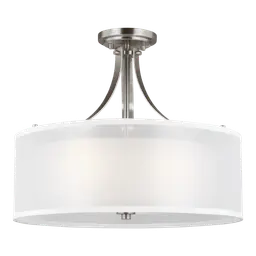 Brushed Nickel LED Bulb(s) Included