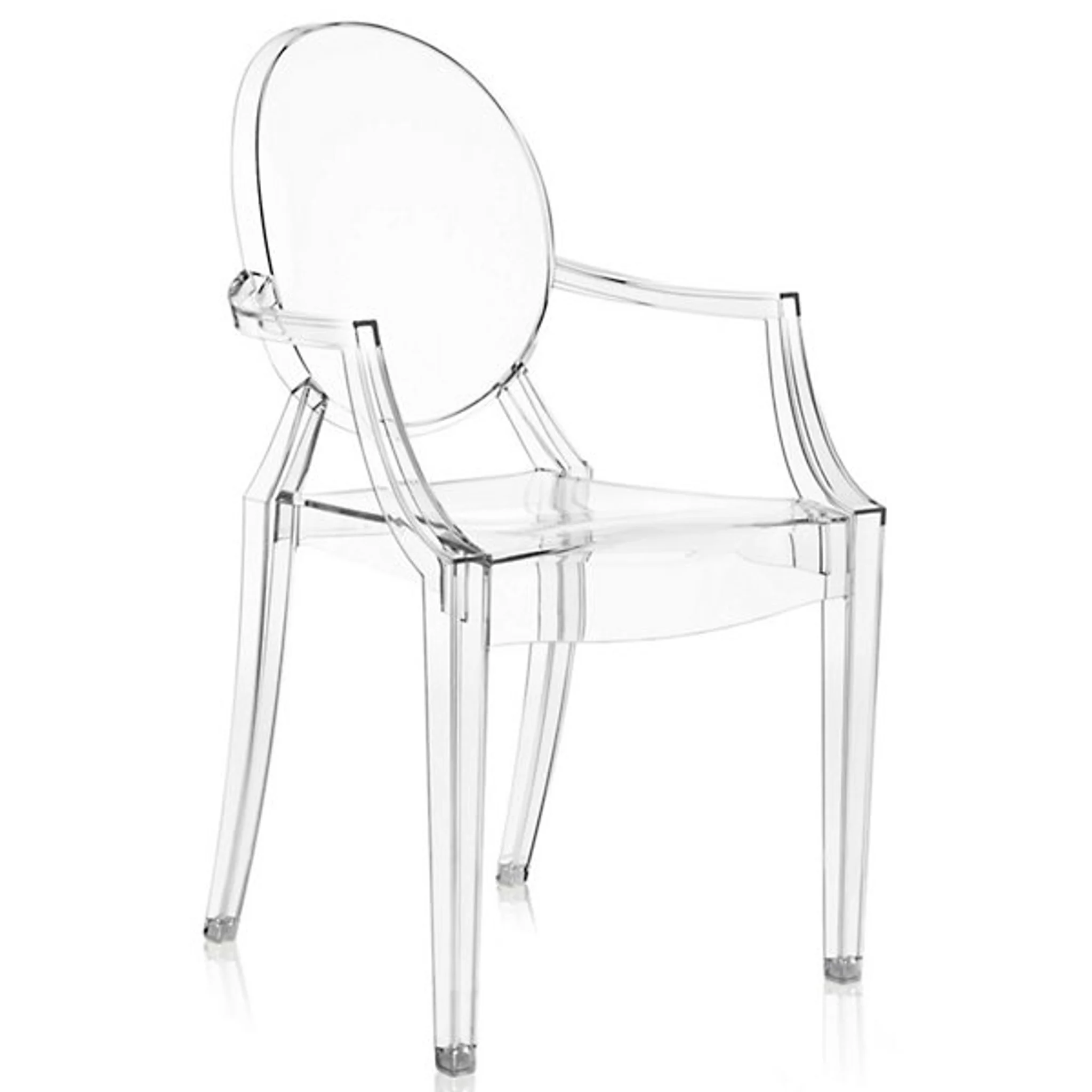 Купить Набор стульев без подлокотников/Стул с подлокотником Louis Ghost Chair - Set of 4 в интернет-магазине roooms.ru