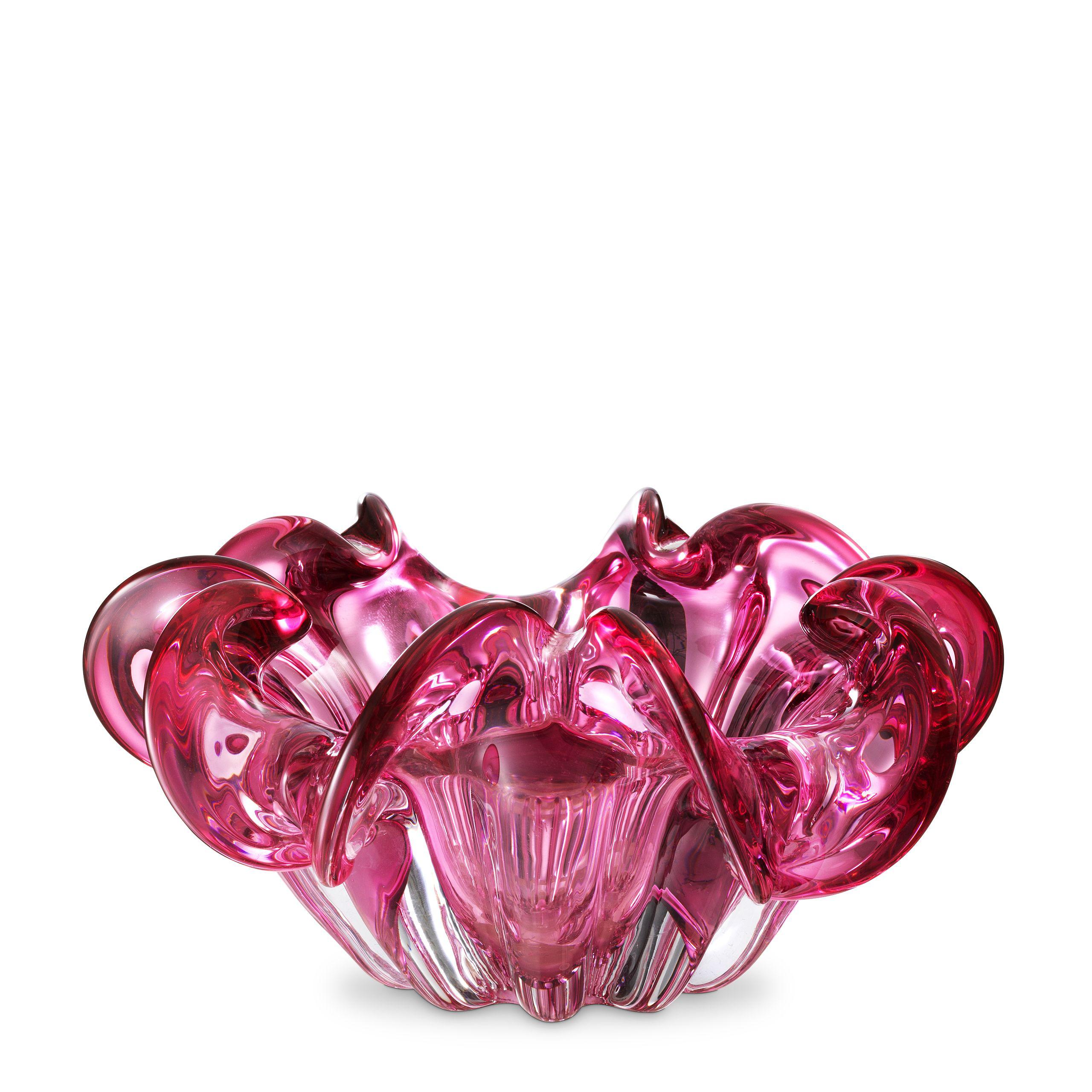 hand blown glass | pink colour