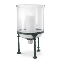 weathered finish | clear glass