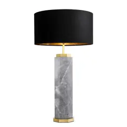 grey marble | antique brass finish