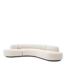 bouclé cream | black base L