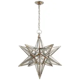 Burnished Silver Leaf Antique Mirror