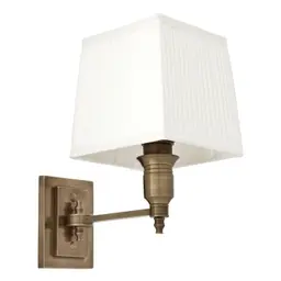 antique brass finish white shade
