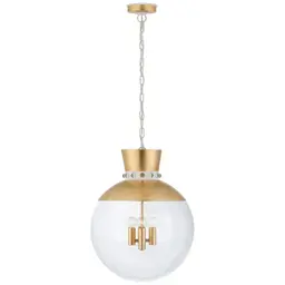 Gild and White Clear Glass