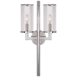 Polished Nickel Clear Glass