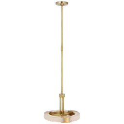 Antique-Burnished Brass and Alabaster