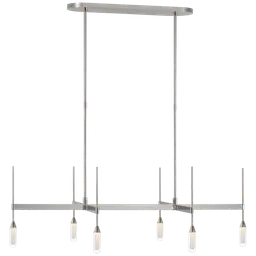 Polished Nickel Clear Glass