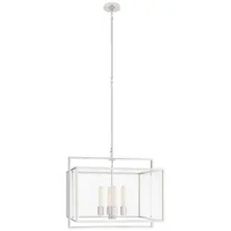 Polished Nickel Clear Glass