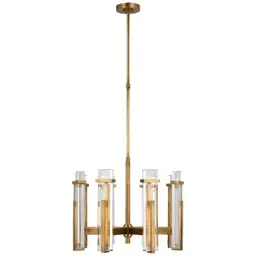 Hand-Rubbed Antique Brass Crystal
