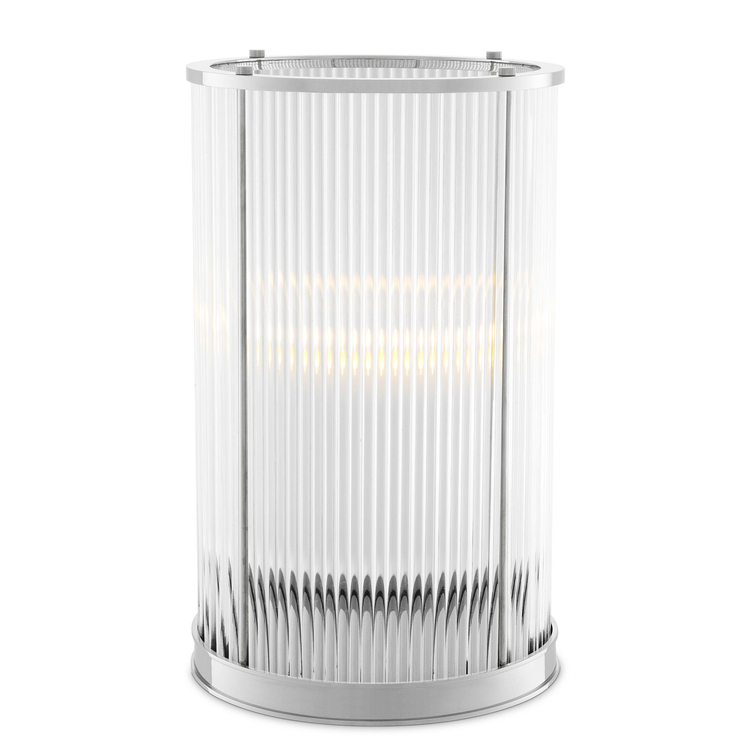 nickel finish | clear glass L