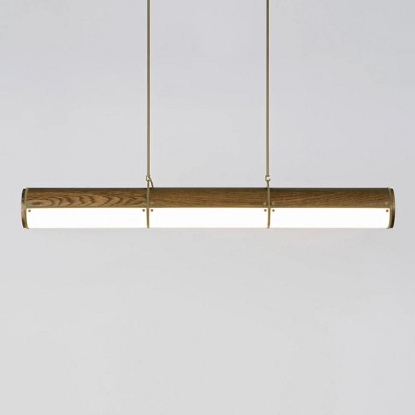 3 Units / 56 in L / Brushed brass