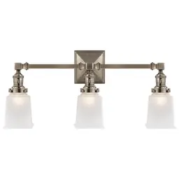 Antique Nickel Frosted Glass