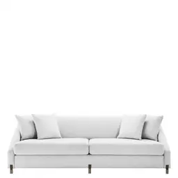 avalon white | brushed brass finish legs