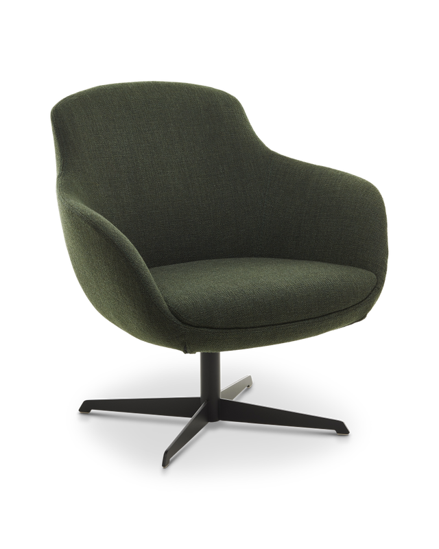 Dark green Powder coated metal swivel base