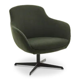 Dark green Powder coated metal swivel base