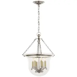 Antique Nickel Clear Glass